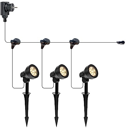 Xelloo Gartenleuchten Set Cas Big 12V - 3 Stück 4 W LED warmweiß - IP65