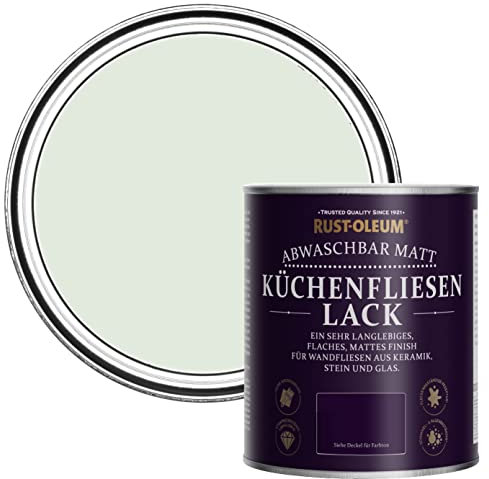 Rust-Oleum Peinture Verte Résistante à l'eau pour Faïence de Cuisine, Finition Mate - Sauge 750ml