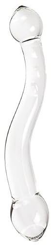 S Pleasures Crystal Dildos clásicos Crystal POLARIS es un dildo de vidrio transparente diseñado para la estimulación tanto anal como vaginal