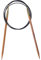 KnitPro Basix-Ferri da Maglia circolari fissi in Betulla, 100 cm, Legno di faggio, Naturale, 5 mm