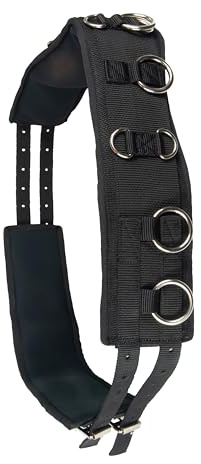 Brama West Longiergurt Pferd - Voltigiergurt mit 12 Ringen - verstellbar - Gr. Cob