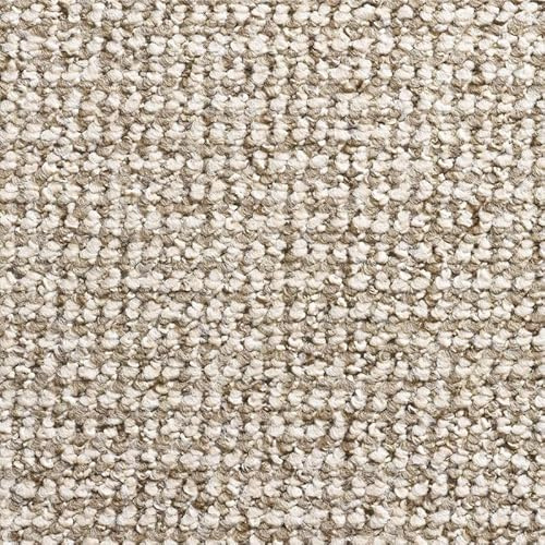 Tuda Carpets | Conan Loop 4mm Pile Budget Flecked Carpet with Felt Backing, 6.5mm Total Height | Light Beige (8312) 4m x 1m (13ft1 x 3ft3)