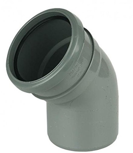 FloPlast SP163 Single Socket Bend 135o Grey