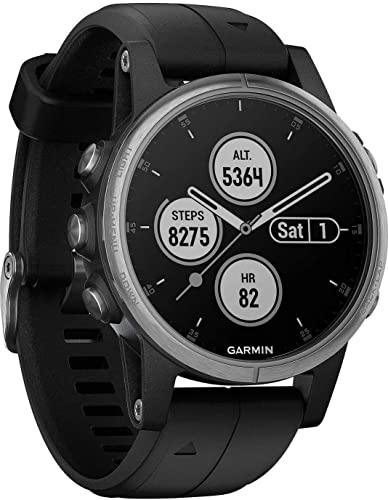 Garmin Fenix 5S Plus - Reloj GPS multideporte, color negro