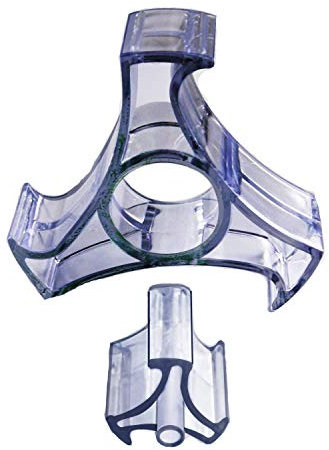 Acrimet Noyau de Rechange pour Dérouleur de Ruban Adhésif – Compatible avec Rouleaux de 1 et 3 – Lot de 3 – Plastique Transparent de Haute Qualité