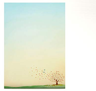 Briefpapier | Herbst-Aquarell | 50 Blatt Herbstliches Motivpapier DIN A4