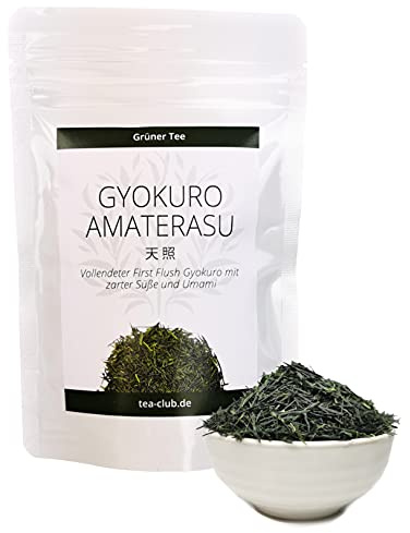 Gyokuro Amaterasu 50 g, First Flush Gyokuro grönt te från Japan, japanskt grönt te, japanskt grönt te Tea Club