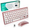 Wireless Bluetooth Keyboard and Mouse Set,Portable Slim Silent Rechargeable Cordless Keyboard and Mouse Combo for Computer/iPad/PC/Laptop/Microsoft/Apple TV/Mac/Tablet/Macbook/Surface/Android/Windows
