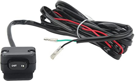 Yctze Winch Rocker Switch 3 Meters Length Handlebar Cont Switches & RelaysHandlebar Control Line Winch Rocker Switch Kit Handlebar Mount Control Line