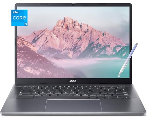 acer - Chromebook Touchscreen - Lápiz capacitivo para portátil - Pantalla IPS FHD de 14 pulgadas - Intel Core i3-N305 - Wi-Fi 6E - Google Chromebook Laptop Mini - 2024 - Estudiante escolar (8 GB de