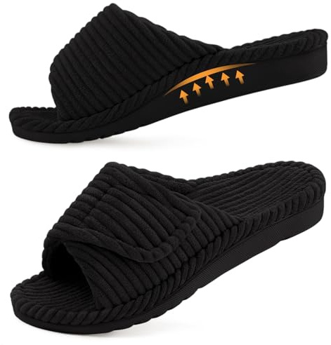 Litfun Orthopedic Slippers for Women Arch Support House Shoes
