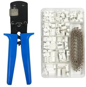 Alicates multifuncionales Mini Herramienta de crimpado SM2.5 PH2.0 XH2.54 J+S+T, crimpadora de terminales con trinquete, Rango de crimpado: 0,03-0,5 mm² (alicates y terminales)
