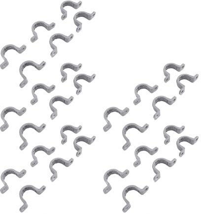 FTVOGUE 30 Abrazaderas para Conductos Eléctricos, Correa de Tubería de PVC, Soporte en U, Abrazadera Flexible de PVC para Teléfono, HVAC, Refrigeración, Iluminación con Diseño de (1 pulgada)