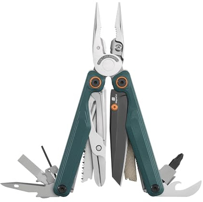 Leatherman Wave Alpha - Multi-verktyg med MagnaCut-blad, Förbättrad Ergonomi, Stora Utvändiga Saxar, Såg, och Filar - Cascadia