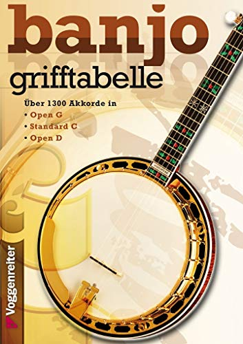 Grifftabelle für Banjo: Über 1300 Akkorde in Open G, Standard C, Open D!
