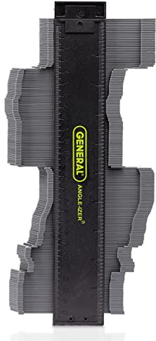 General Tools Contour Gauge 833 - 10 Angle Finder Tool for Home Improvement - Gadgets for Men