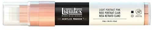 Liquitex Professional Paint Marker with 8-15 mm Wide Nib - Light Portrait Pink
