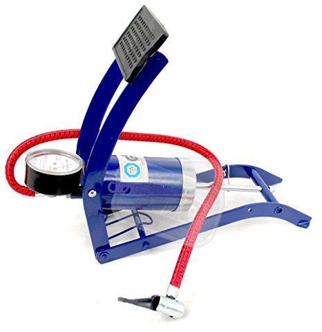 Roadster single barrel car/bike foot pump folding great for spare