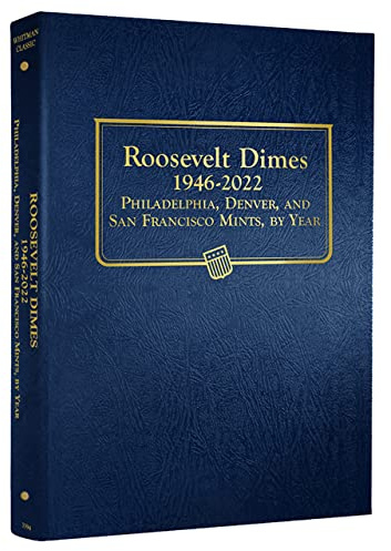 Whitman US Roosevelt Dime Coin Album 1946 - 2022 #3394