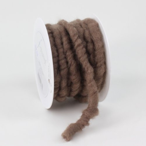 Dekoband Kordel Wollkordel Schleifenband Geschenkband 15 mm, 5 m (schlamm)
