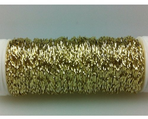 Bouillondrahteffekt Schmuckdraht (gezackt) 0,30mm 25g 35m Champagner