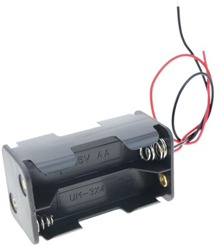 BeMatik - Support de Batterie pour 4 AA 1.5V LR6