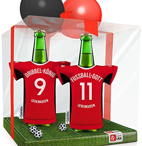 my fan shirt Männer-Geschenk für Leverkusen Fans PERSONALISIERBAR | Fanartikel Geburtstags-Geschenk Mann Freund Opa Bruder Offizieller Trikotkühler by MYFANSHIRT.com