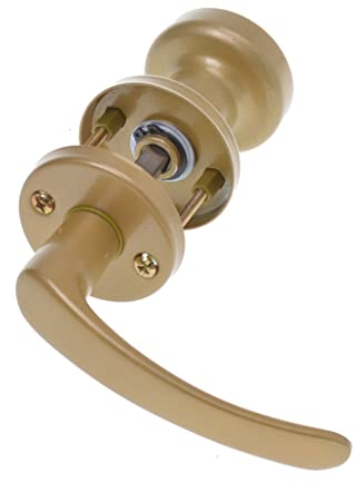 Aqbau Pomello girevole per porta | Set con bulloni e viti (oro)