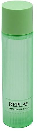 Replay - Earth Made Amazonian Green Eau De Toilette For Body - Unisex-Körperparfüm und vegan mit mutigem und umhüllendem Charakter, bernsteinfarbener Duft - holzig - Moschus. Flasche mit 200 ml