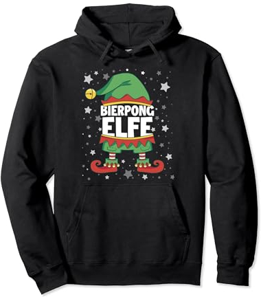 Bierpong Elfe Weihnachts Tshirt Familien Outfit Weihnachten Pullover Hoodie