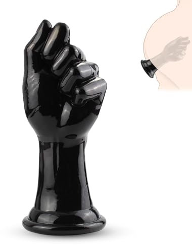 BDSMYOU Godemiché Faust Plug Anal,Gode XXL Réaliste Large,Godes Fisting Anal Plug avec Gode Ventouse,Plug Anale,Extenseur Femme Homme,Sex Toys Anals,Anal Plug Butt Plug Femme Débutante (Noir)