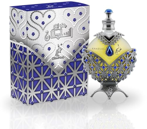 KHADLAJ PERFUMES Khadlaj Hareem Al Sultan - Aceite de perfume concentrado azul, 300 ml