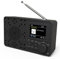 LFF DAB Plus Radio Mit Bluetooth, Digitalradio Mit 2,4 Farbdisplay, Kleines Küchenradio Batteriebetrieben, UKW-Empfang, Netzstecker, Schwarz