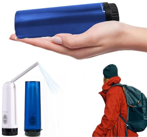 Electric Portable Handheld Personal Travel Bidet for Toilet, Bathroom and Outdoor, Adjustable Nozzle, ABS Material, 2 Spray Modes, Ideal for Menstrual Care, Postpartum and Hemorrhoid Treatment, Blue