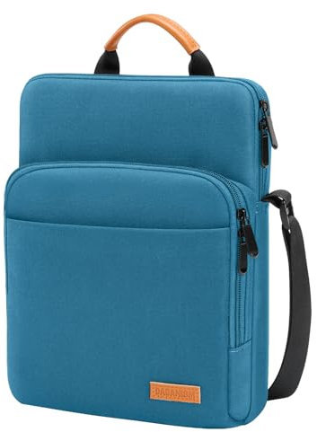 Dadanism 9-11 Zoll Tablet Tasche Schultertasche für iPad Pro 11, iPad Air 11, iPad (A16) 11, iPad 10. Gen 10,9, iPad 9/8/7. Gen 10,2, iPad Air 5/4, Galaxy Tab A9+ 11/S9 FE, Tab M11 11,Pfau Blau