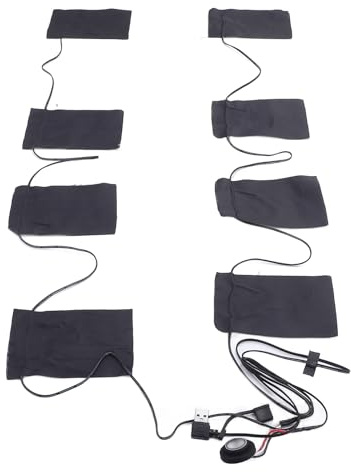 Elektrische Heizkissen, 8 in 1 USB-Weste Jacke Elektrische Kleidung Beheizte Pads mit 3 Temperature in Stellungen, Elektrische Kleidung Heizpads für den Winter