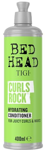 Bed Head by TIGI Curls Rock Hydrating Conditioner – Deep Moisturising Hair Care for Curly & Wavy Hair, Control Frizz with the Ultimate Curl Defining Moisturising Treatment for Thick, Glossy, Volume