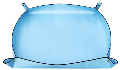 SZWLJ 1 Unidades de Fieltro para Plantas, Azul Cielo, 100 x 100 cm, Material de Polietileno con Gancho de Cobre, Ideal para Tierra de orquídeas, Tierra de Cultivo y Plantas de Interior