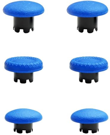 Lot de 6 joysticks Edge pour manette PS5 DualSense Edge, kit de joysticks analogiques interchangeables, pièces de rechange pour PS5 Dualsense Edge (bleu)