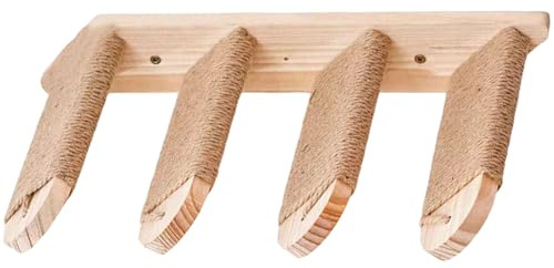Wandmontierte Katzen-Wandleiter, anpassbare Kletterleiter für Interaktionsspiel und vertikale Erkundung, Indoor-Spaß, platzsparende Katzen, Klettermöbel