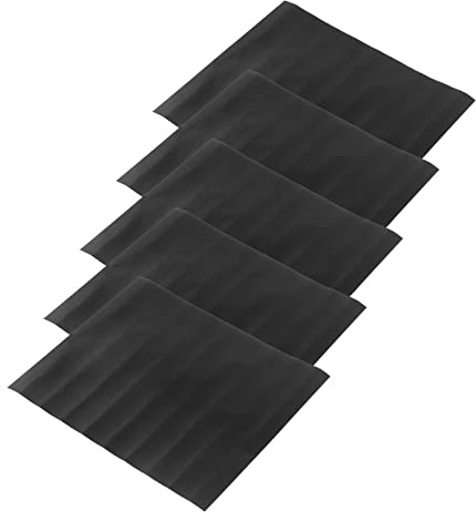 HEEPDD Tapis de Barbecue Antiadhésif, Tapis de Cuisson en Fibre de Verre Résistant à la Chaleur, 5 Pièces pour éviter la Perte de Nourriture Lors de la Cuisson des Viandes et des Légumes pour Le