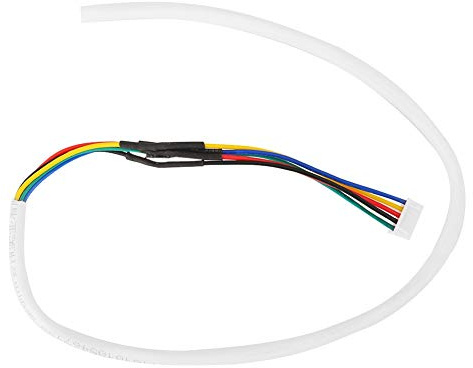 Zonizforceal Cavo di rame flessibile rotondo 5 core, 35 m, 0,5 mm² per videocitofonico, filo di rame morbido ad alta conducibilità con isolamento in PVC bianco e connettori preconnes