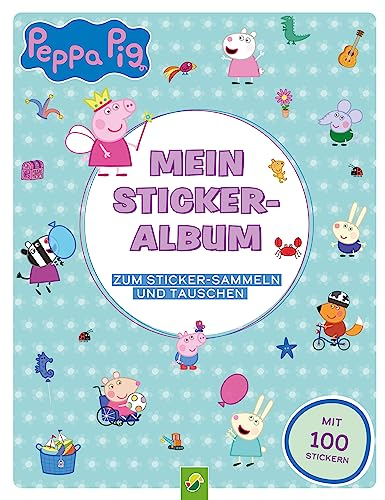 Peppa Pig Mein Stickeralbum mit 100 Stickern: 24 beschichtete Seiten für das einfache Ablösen und Tauschen deiner Stickersammlung | Ab 3 Jahren, White