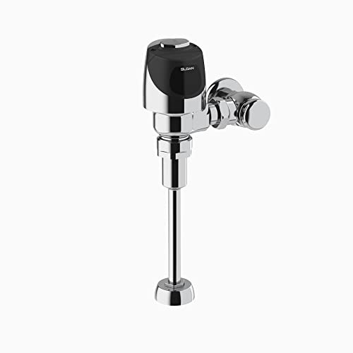 Sloan G2 Optima Plus 8186 Exposed Sensor Urinal Flushometer, 1.5 GPF Valve - Infrared Sensor w/Courtesy Flush Override Button, Single Flush, Fixture Top Spud, Battery Powered, 3250403
