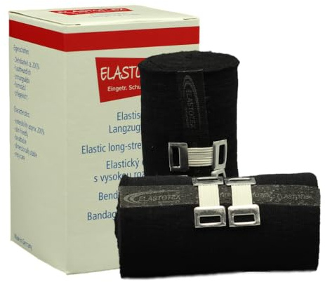 ELASTOFLEX Binde 10cmx3,5m black ged. 2 St