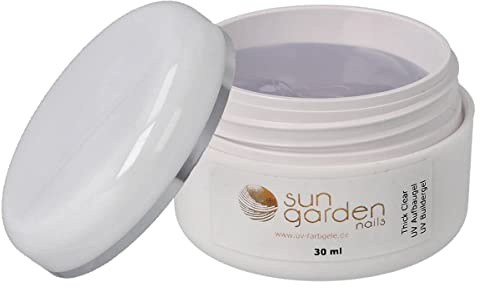 Sun Garden Nails UV Thick Clear Aufbaugel Premium 30 ml – Builder Gel Klar Nagelgel Gelnägel Nagelmodellage Dickviskoses Gel für Künstliche Fingernägel Nageldesign