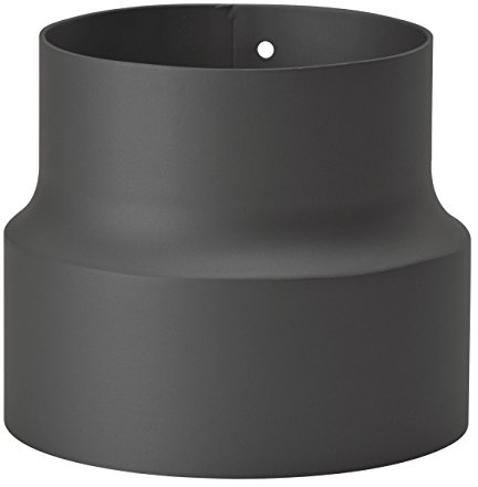 Réduction 150 mm - 130 mm pour tuyau de cheminée/poêle, noir
