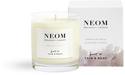 NEOM- Complete Bliss Scented Candle, 1 Wick | Blush Rose, Lime & Black Pepper | Essential Oil Aromatherapy Candle | Scent to De-Stress