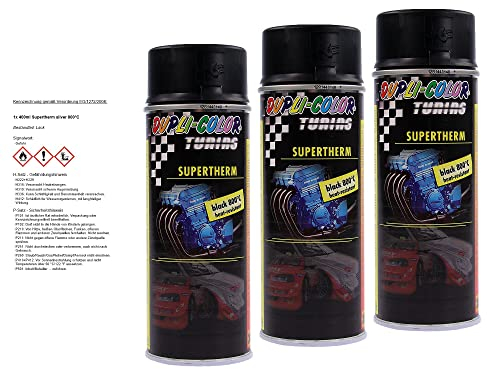 DUPLI COLOR 3x 400ml Supertherm silver 800°C