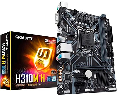 GIGABYTE H310M H Carte mère Intel H310 LGA 1151 (Emplacement H4) Micro ATX Noir